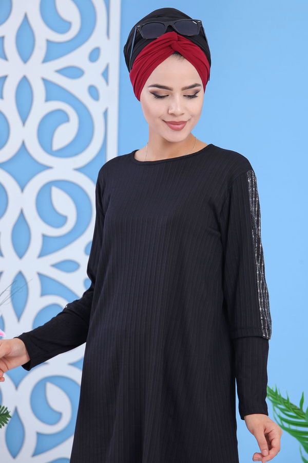 Tunik Pantolon Siyah - 02 7372 Siyah - 7372