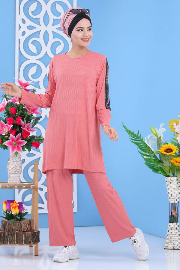 Tunik Pantolon Gülkurusu - 02 7372 Pembe - 7372