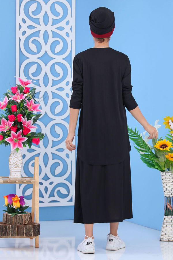 Etek Tunik Siyah Siyah - 7371