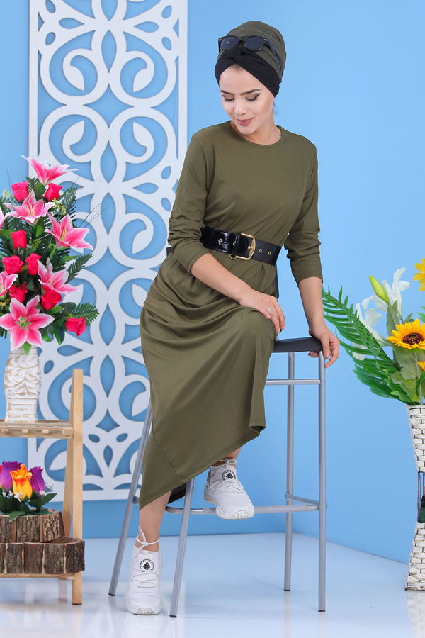 Etek Tunik Siyah Haki - 7371