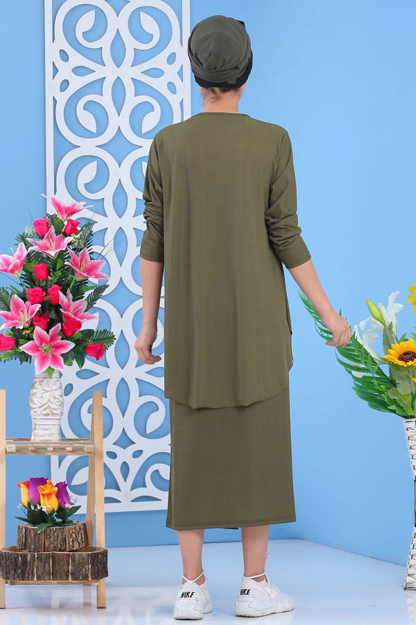 Etek Tunik Siyah Haki - 7371