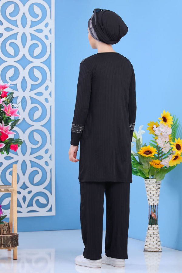 Tunik Pantolon Siyah - 02 7374 Siyah - 7374