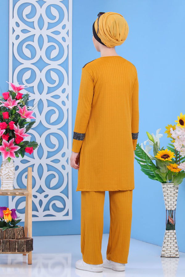 Tunik Pantolon Hardal - 02 7374 Sarı - 7374