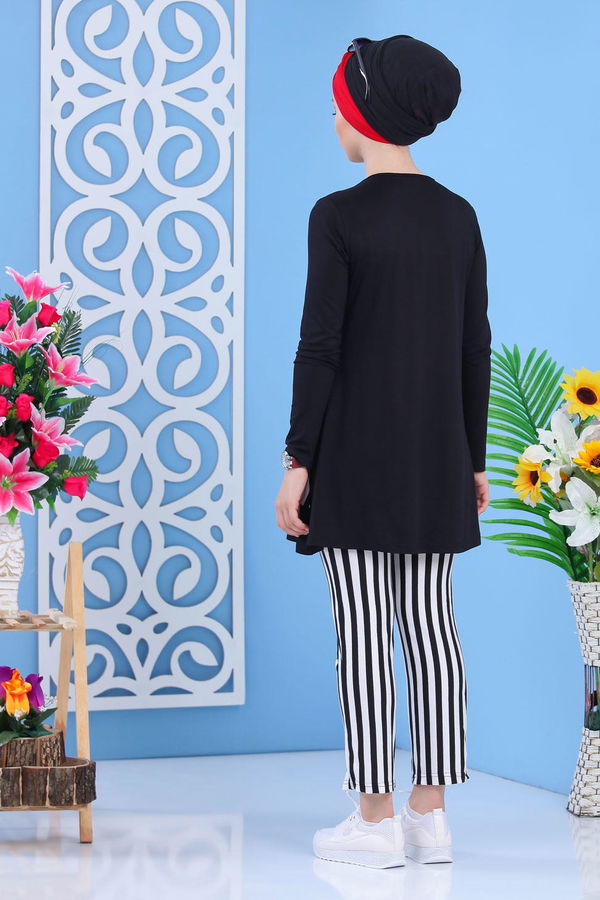 Tunik Pantolon Siyah - 02 7379 Siyah - 7379