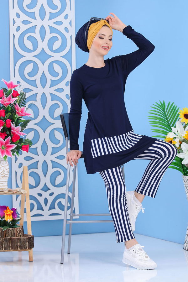 Tunik Pantolon Lacivert - 02 7379 Lacivert - 7379