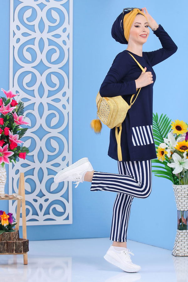 Tunik Pantolon Lacivert - 02 7379 Lacivert - 7379