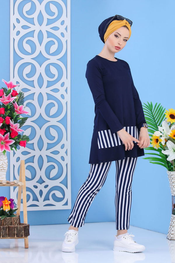 Tunik Pantolon Lacivert - 02 7379 Lacivert - 7379