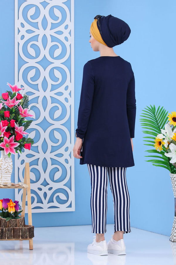 Tunik Pantolon Lacivert - 02 7379 Lacivert - 7379