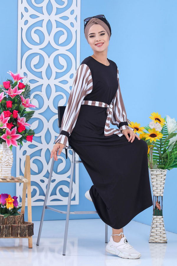 Elbise Siyah Vizon - 03 5140 Siyah - 5140