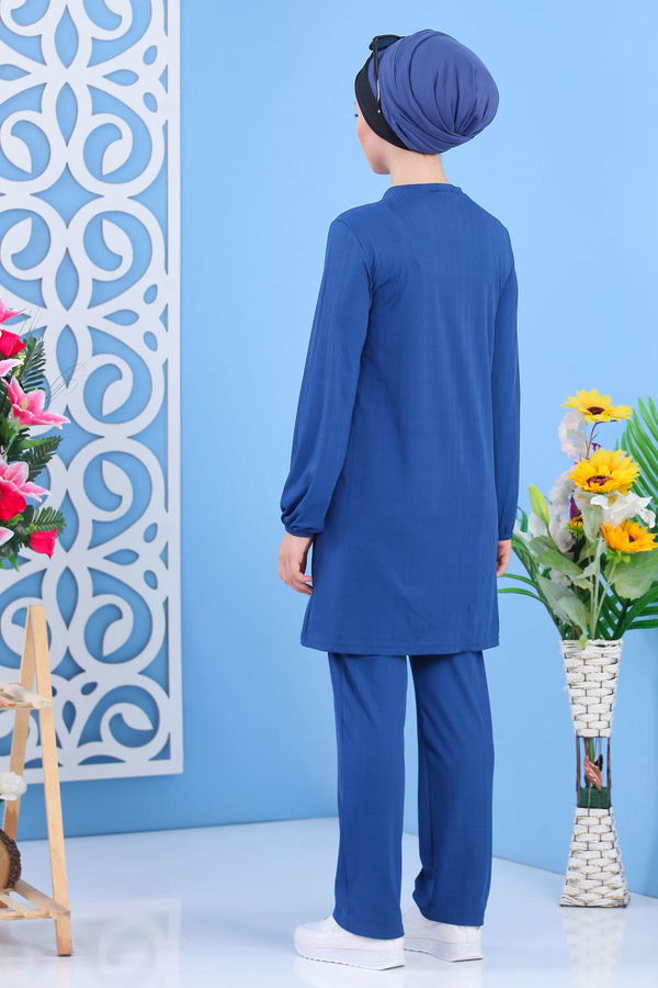 Tunik Pantolon Siyah Mavi - 7397