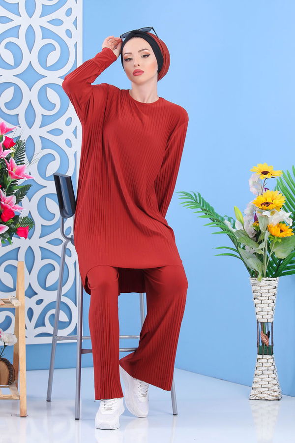 Tunik Pantolon Kiremit - 02 7404 Kiremit - 7404