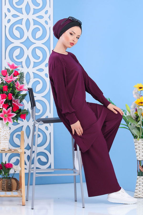 Tunik Pantolon Mor - 02 7404 Mor - 7404