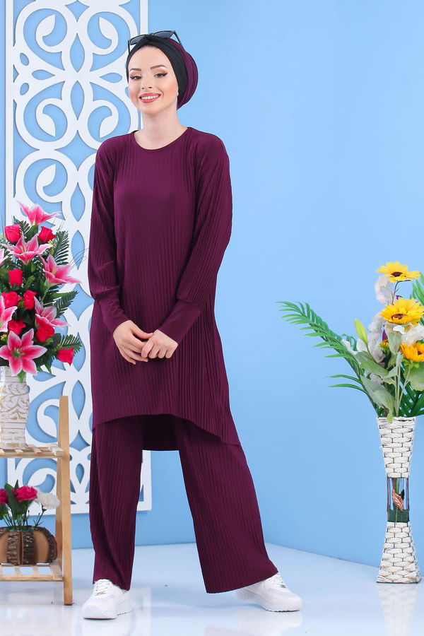 Tunik Pantolon Mor - 02 7404 Mor - 7404