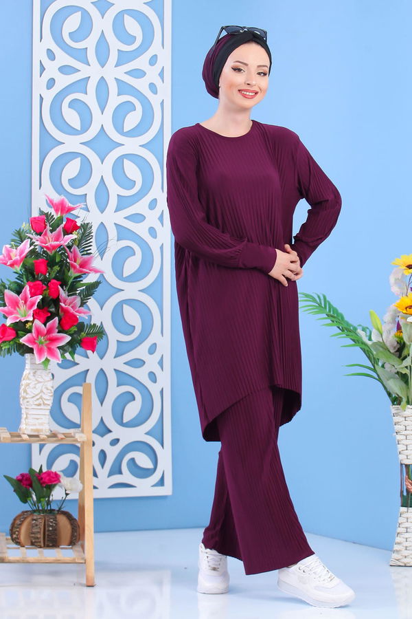 Tunik Pantolon Mor - 02 7404 Mor - 7404