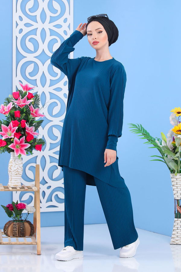 Tunik Pantolon Zümrüt - 02 7404 Yeşil - 7404