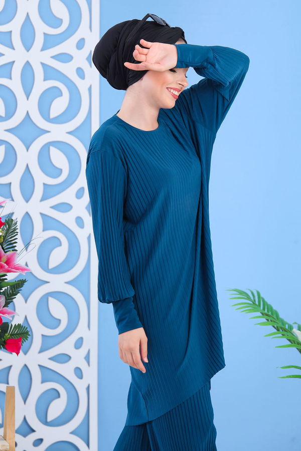 Tunik Pantolon Zümrüt - 02 7404 Yeşil - 7404
