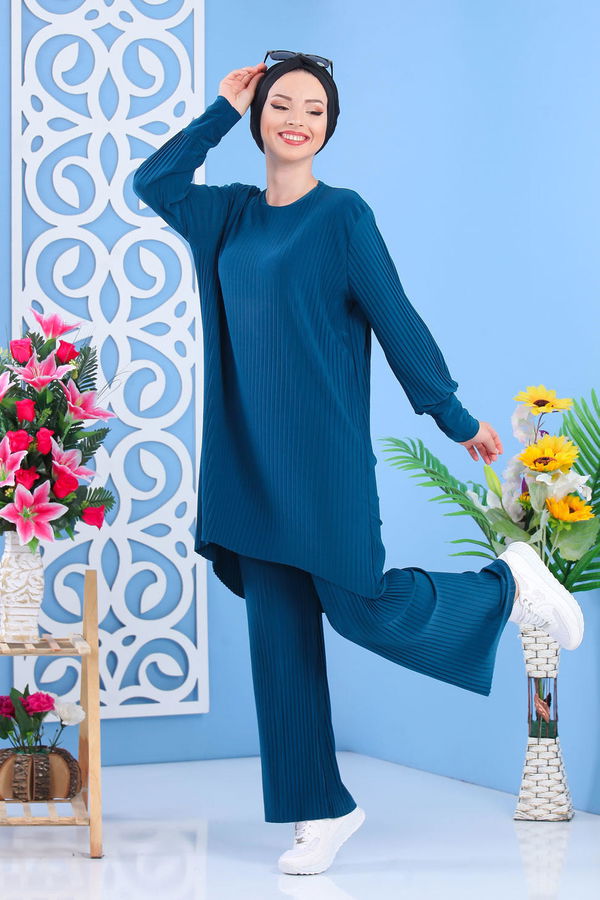 Tunik Pantolon Zümrüt - 02 7404 Yeşil - 7404
