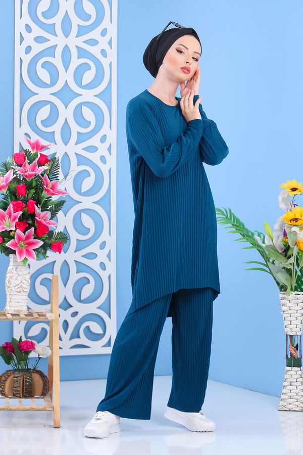 Tunik Pantolon Zümrüt - 02 7404 Yeşil - 7404