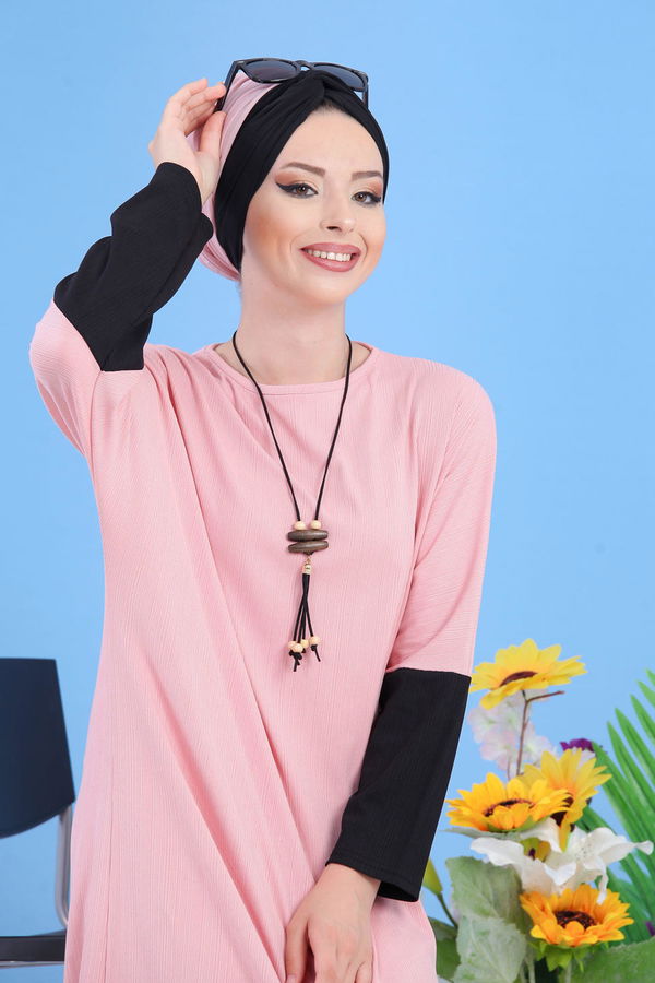 Tunik Pantolon Pudra - 02 7406 Pembe - 7406