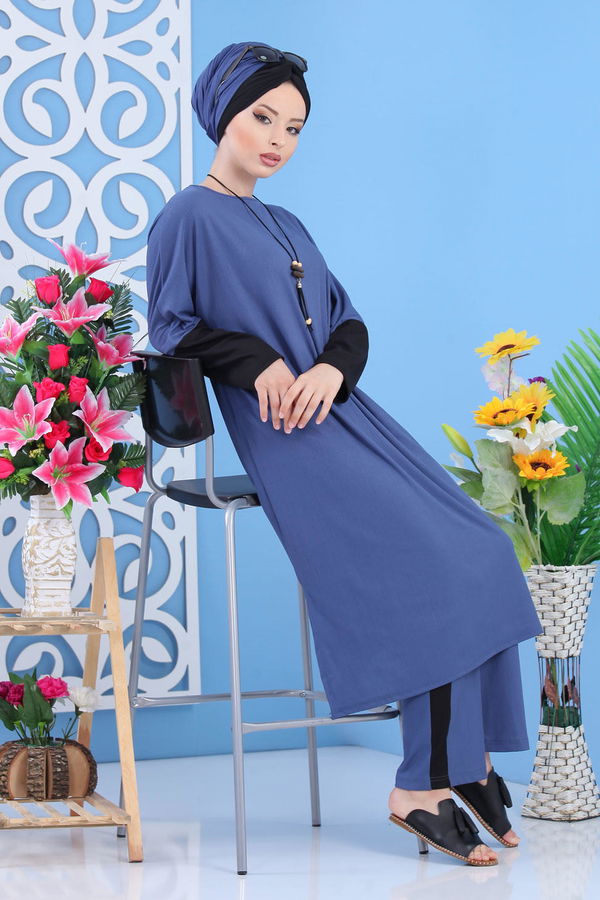 Tunik Pantolon Mavi - 02 7406 Mavi - 7406