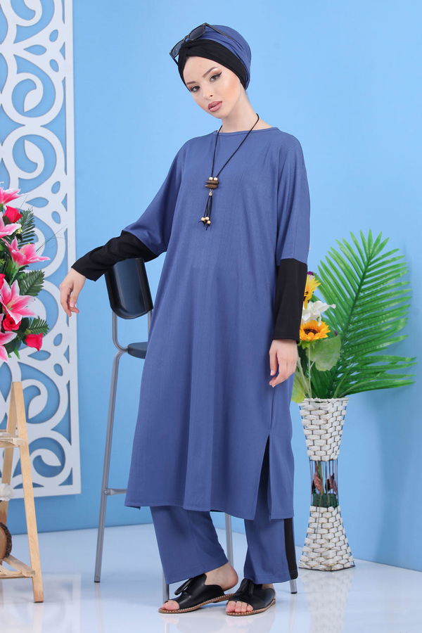 Tunik Pantolon Mavi - 02 7406 Mavi - 7406