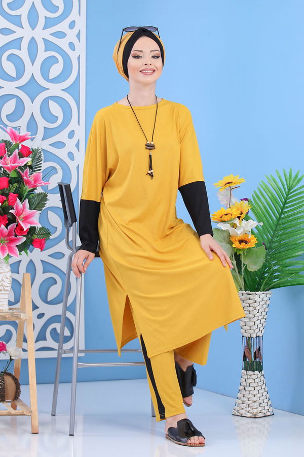 Tunik Pantolon Sarı - 02 7406 Sarı - 7406