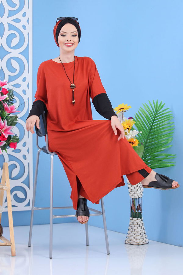 Tunik Pantolon Kiremit - 02 7406 Kiremit - 7406