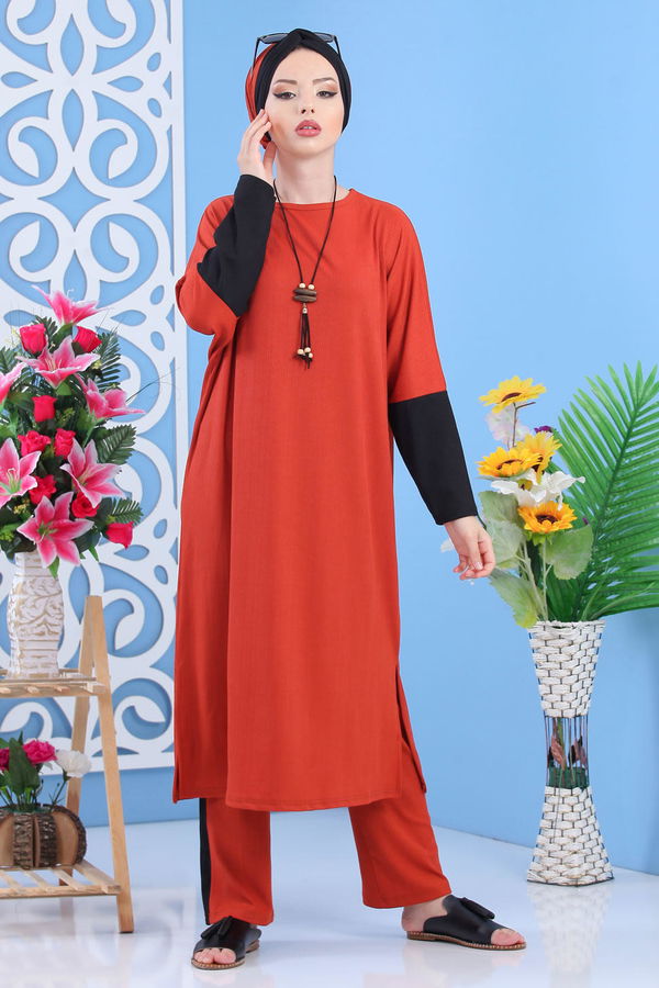 Tunik Pantolon Kiremit - 02 7406 Kiremit - 7406