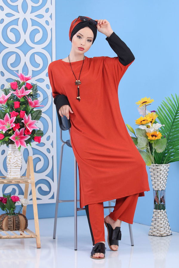 Tunik Pantolon Kiremit - 02 7406 Kiremit - 7406