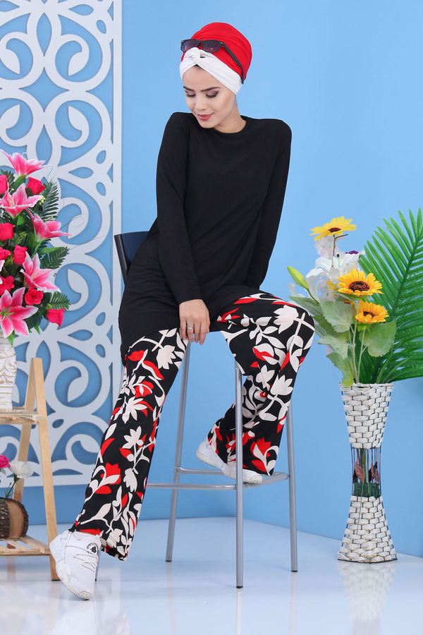 Tunik Pantolon Siyah Siyah - 7414 SİYAH
