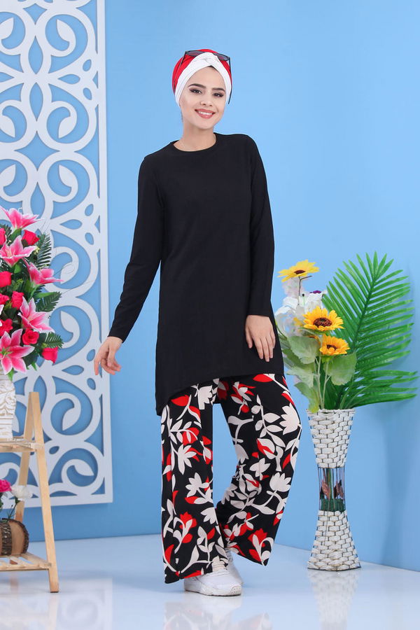 Tunik Pantolon Siyah Siyah - 7414 SİYAH