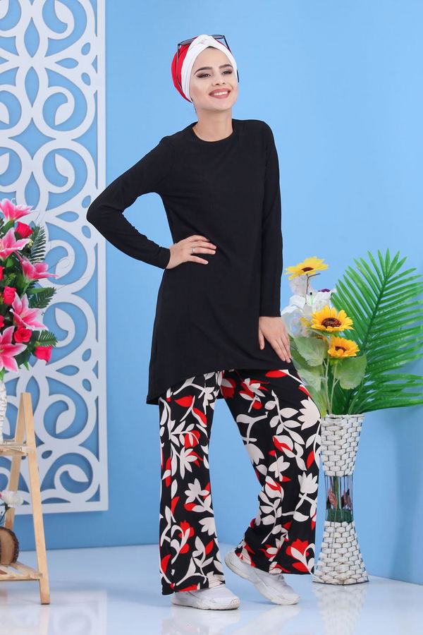 Tunik Pantolon Siyah Siyah - 7414 SİYAH