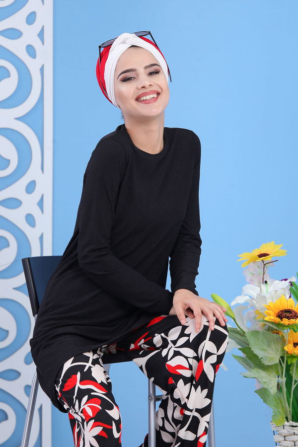 Tunik Pantolon Siyah Siyah - 7414 SİYAH