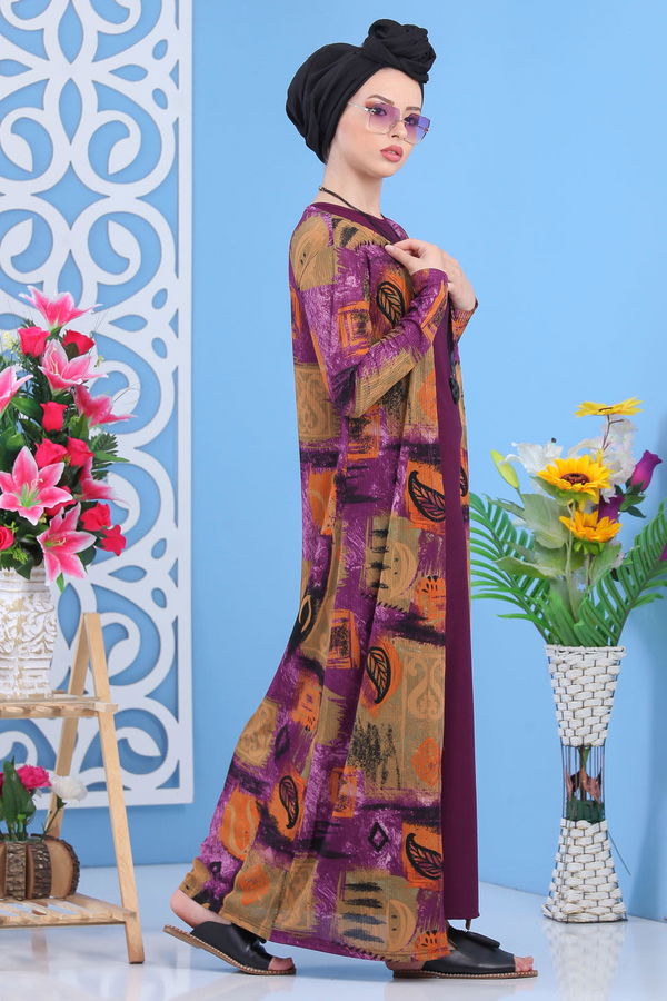 Hırka Jile Bordo Mor - 5148 MOR