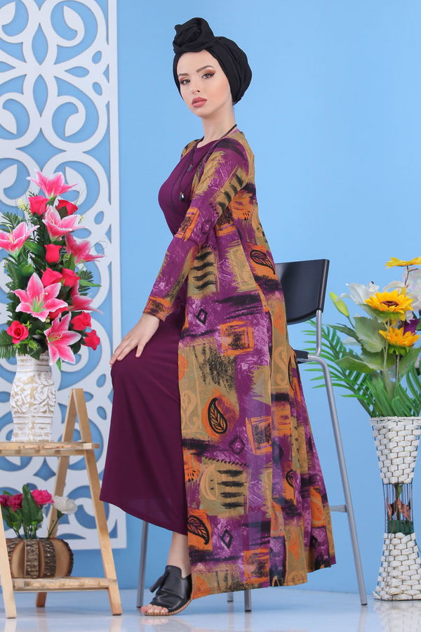 Hırka Jile Bordo Mor - 5148 MOR