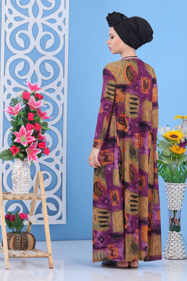 Hırka Jile Bordo Mor - 5148 MOR