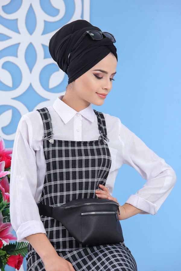 Salopet Canta Laci Pudra 02 7484 Siyah - 7484