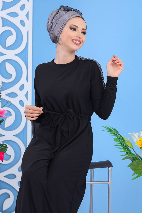 Elbise Siyah Siyah - 7510