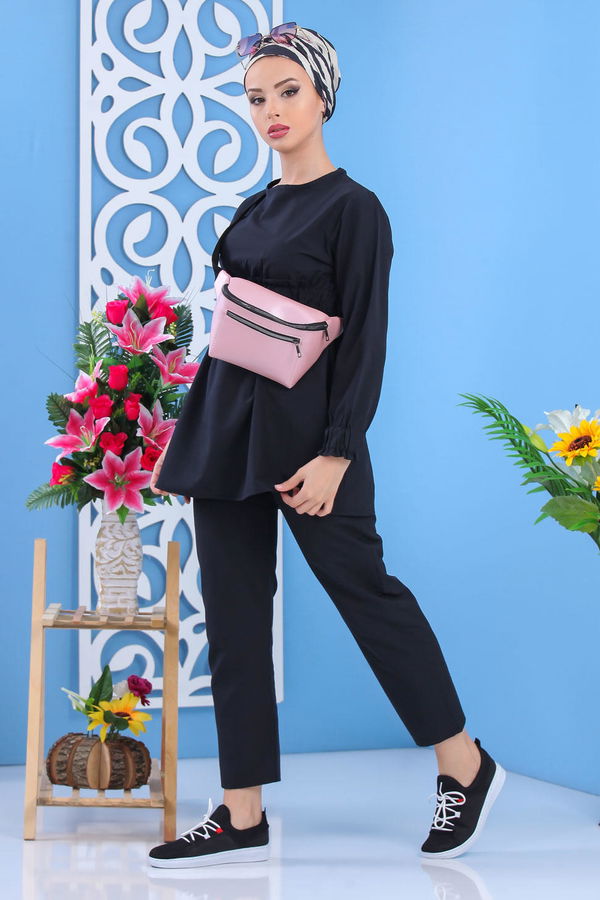 Tunik Pantolon Siyah Siyah - 7530