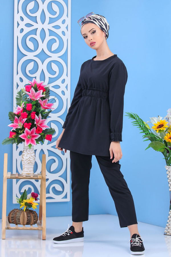 Tunik Pantolon Siyah Siyah - 7530