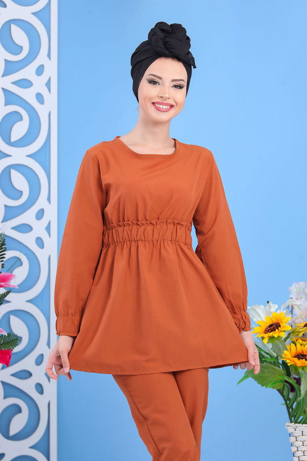 Tunik Pantolon Siyah Taba - 7530 TABA