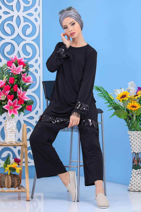 Tunik Pantolon Siyah Siyah - 7531 SİYAH