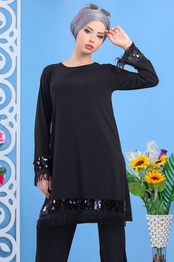 Tunik Pantolon Siyah Siyah - 7531 SİYAH