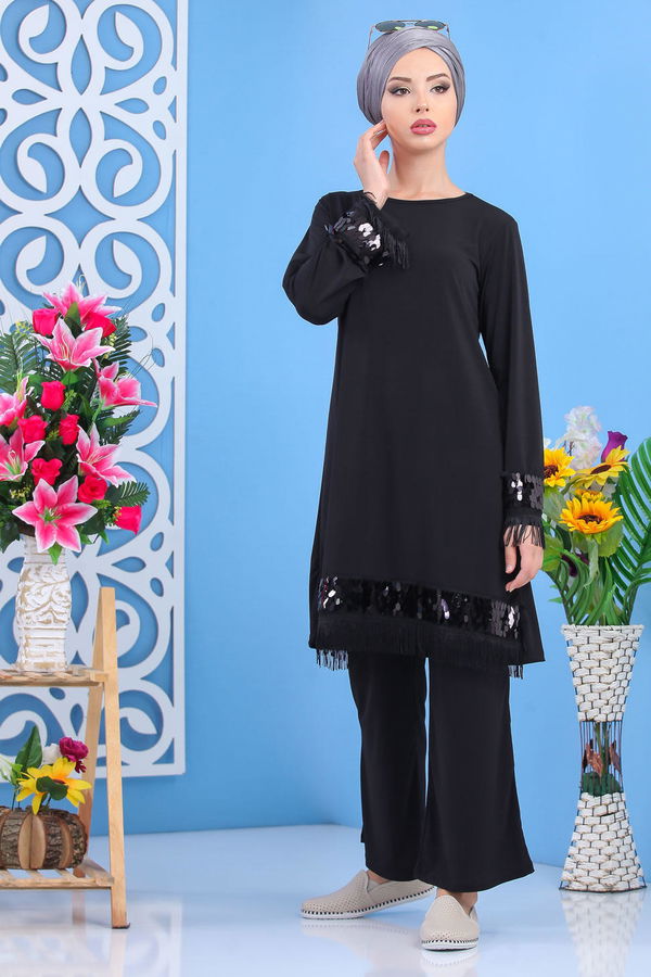 Tunik Pantolon Siyah Siyah - 7531 SİYAH