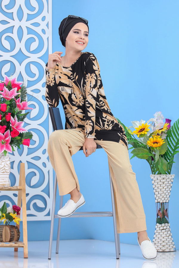 Tunik Pantolon Siyah  Siyah - 5153 SİYAH