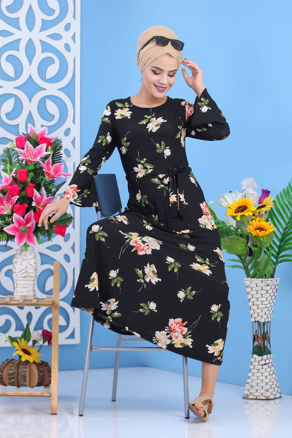 Elbise Siyah Haki - 02 7544 Siyah - 7544 SİYAH