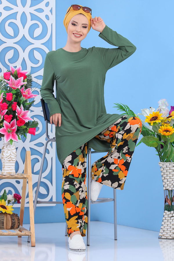 Tunik Pantolon Haki Haki - 7557 HAKİ