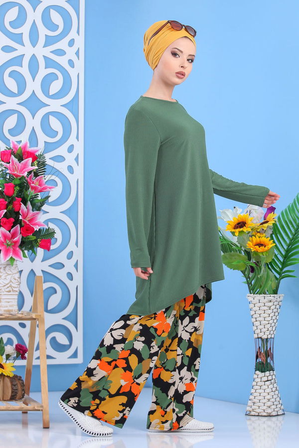 Tunik Pantolon Haki Haki - 7557 HAKİ