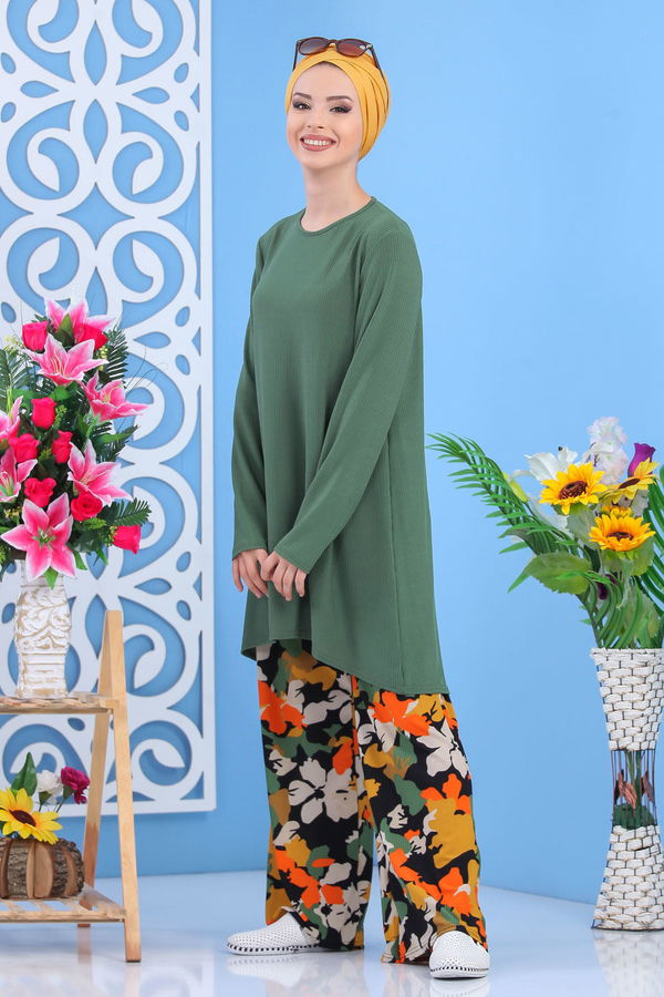 Tunik Pantolon Haki Haki - 7557 HAKİ