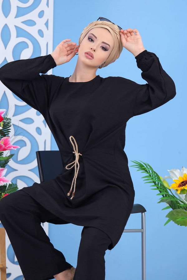 Tunik Pantolon Siyah  Siyah - 7561 SİYAH